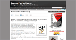 Desktop Screenshot of businessplanfordivorce.com